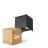 Duopack D'Lite Wall Light Elingen Aluminium Black 4.9W 290lm - 830 Warm White | IP65 - Light Sensor