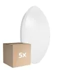 Multipack 5x Ledvance Surface Circular 400 White 24W 1920lm - 840 Cool White | IP44 - with Sensor - Cool White